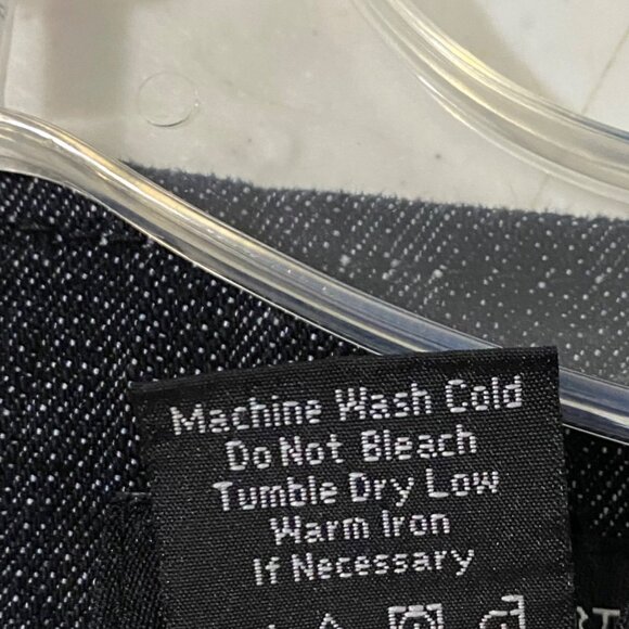 Ashley Stewart Jean Jacket 20W Blue Elevated Moto Style Front Zip Project Piece - Picture 6 of 7